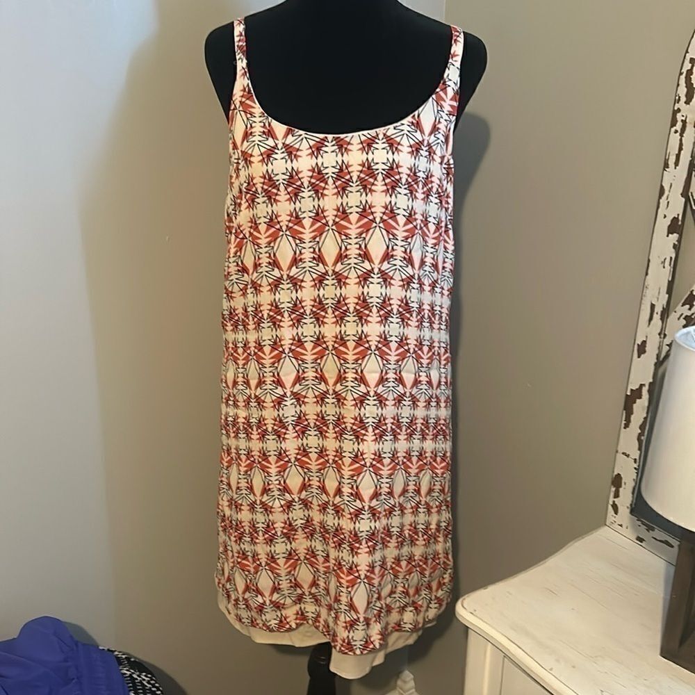 Cabi Dresses | Cabi Aztec Sleeveless Spaghetti Strap Layered  #870 Dress small A - Picture 2 of 9